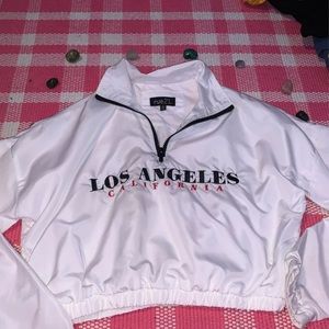 Los Angeles cropped windbreaker